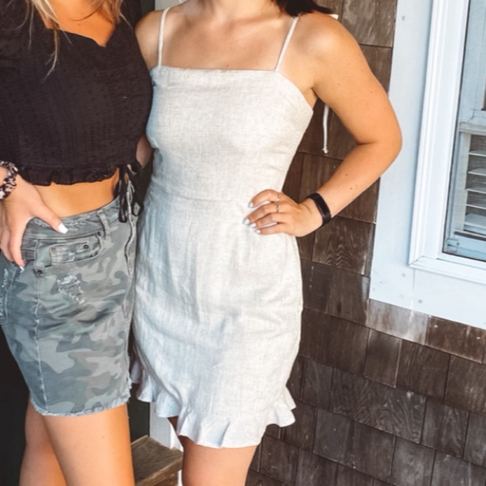 Abercrombie & Fitch Cream Mini Dress